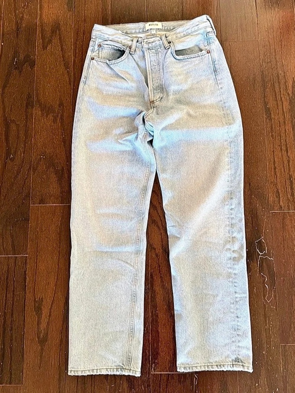 AGOLDE 90s Jean Straight Leg Jeans in Blue Waist 27